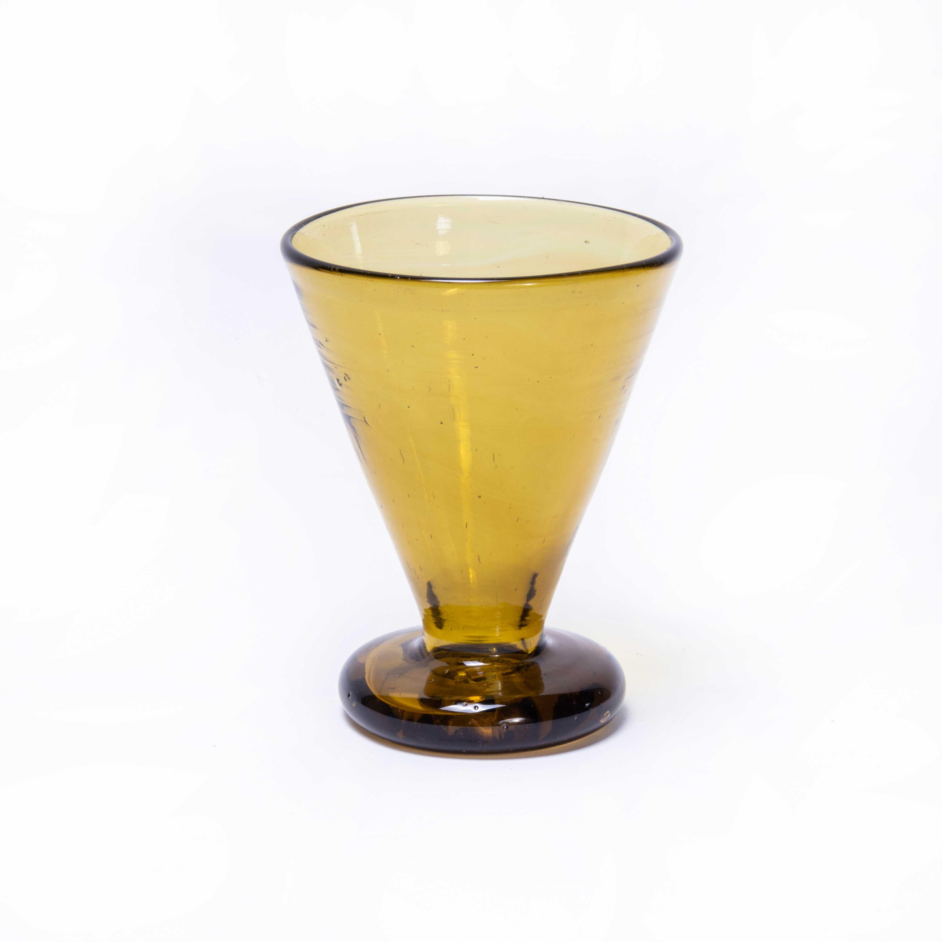 Mid-20th Century Contemporary Moroccan Conical Glasses, Set of Six For Sale