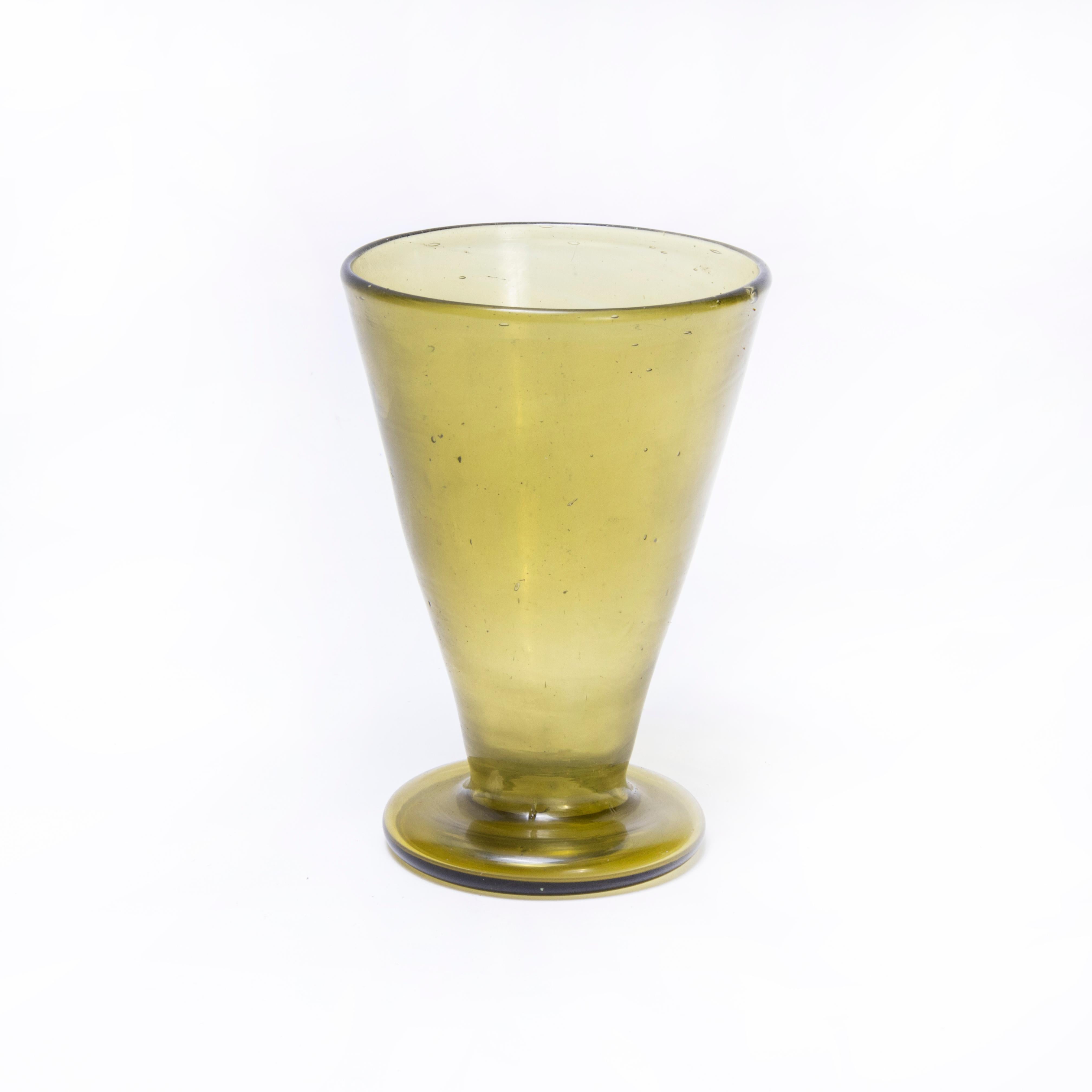20th Century Contemporary Moroccan Conical Glasses - Set Of Six For Sale