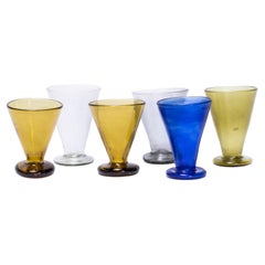 Contemporary Moroccan Conical Glasses - Set Of Six