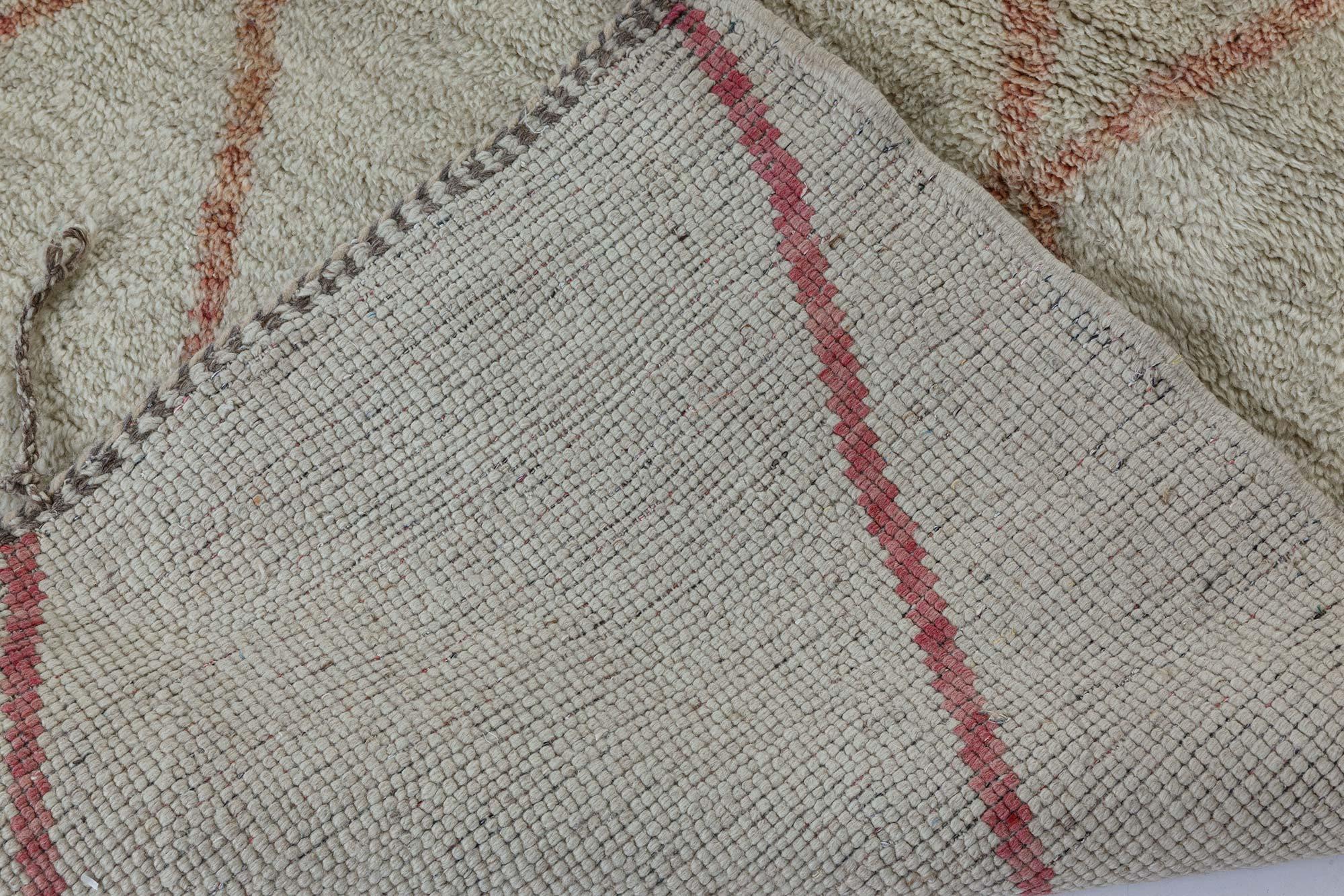 Marokkanischer geometrischer Wollteppich von Doris Leslie Blau im Angebot 2