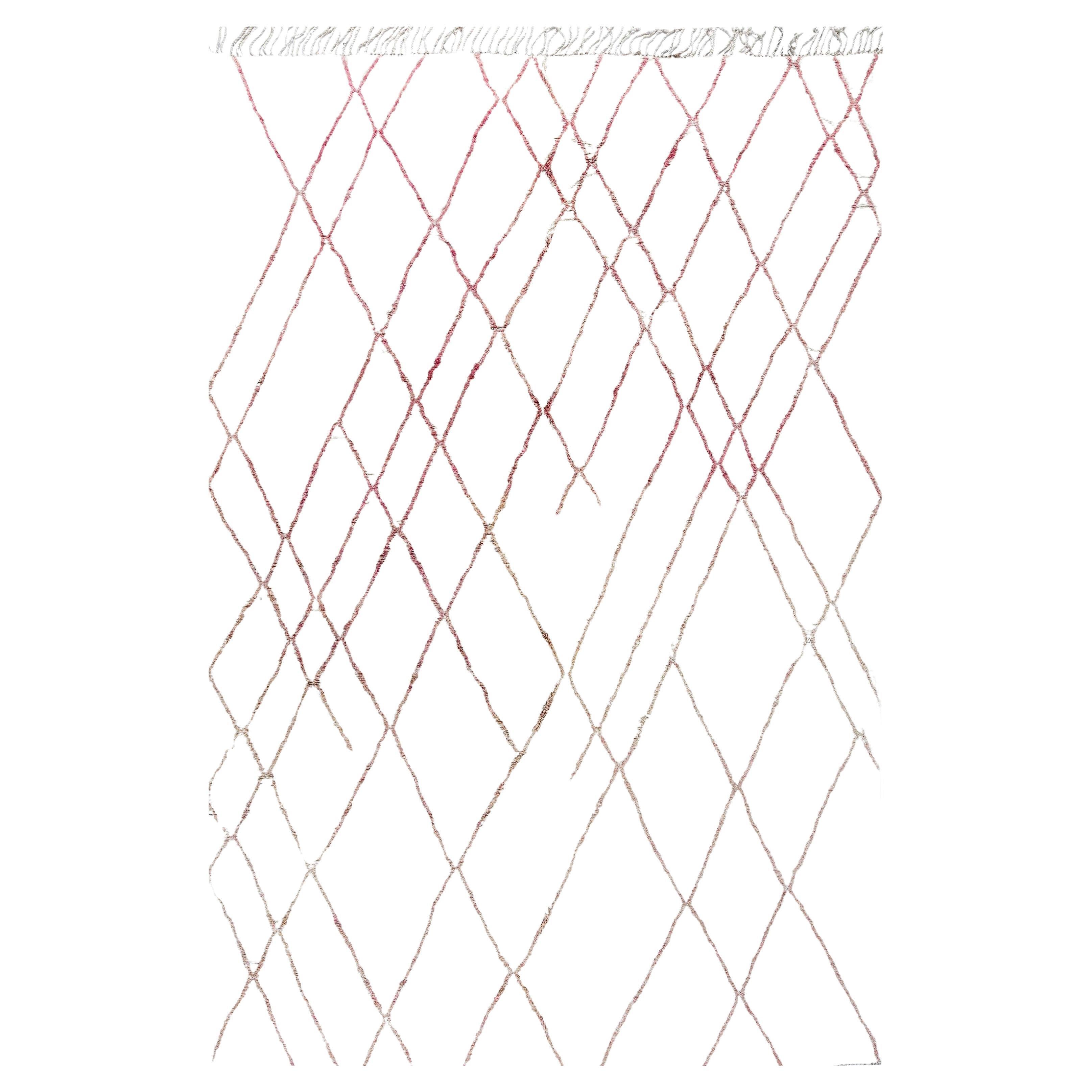 Contemporary Moroccan Geometric Wool Rug by Doris Leslie Blau