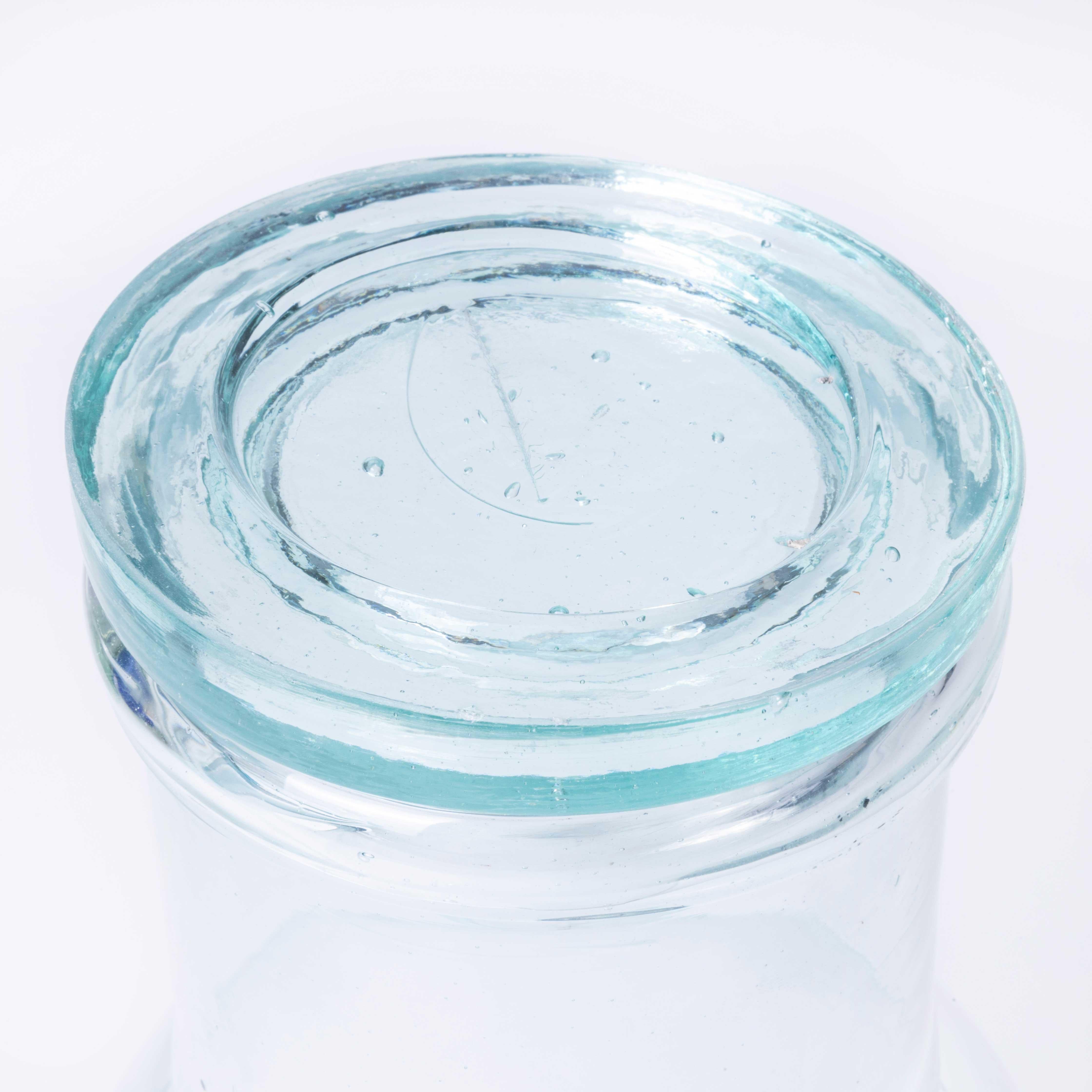 Contemporary Moroccan Glass Jar – Clear For Sale 1