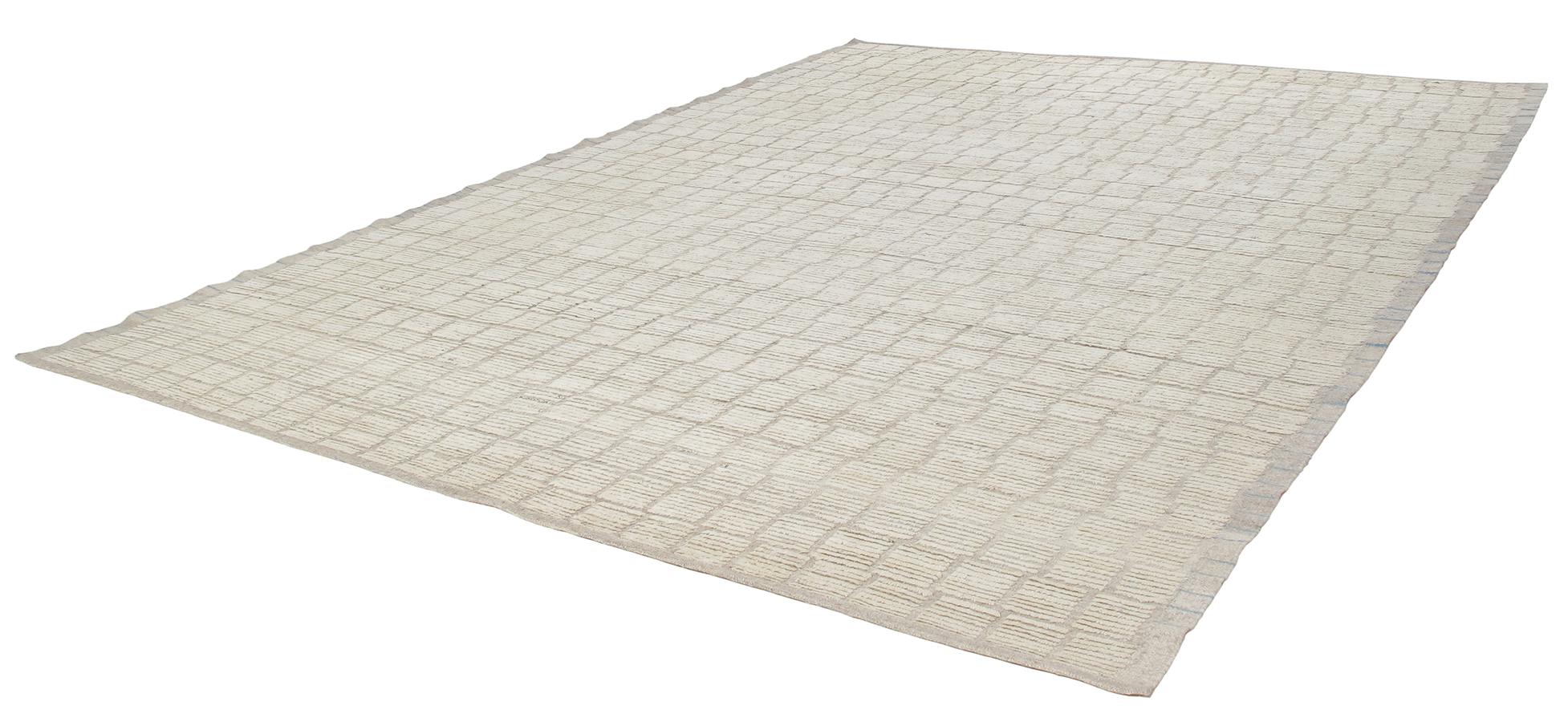Afghan Contemporary Moroccan Inspired Rug with a Textural Design For Sale
