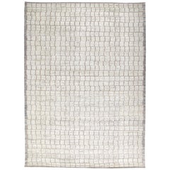 Contemporary Moroccan Inspired Rug with a Textural Design