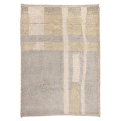 Contemporary Moroccan Rug, Cozy Organic Modern Meets Serene Shibui