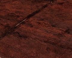 Contemporary Moroccan Rug in Deep Burnt Sienna, Handwoven Wool Pile