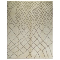 Contemporary Moroccan Tulu Rug. 100% Natural Wool. Custom Options Available