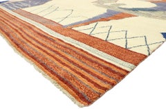 Contemporary Moroccan Rug with Abstract Style Inspired by Ad Reinhardt
