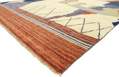 Contemporary Moroccan Rug with Abstract Style Inspired by Ad Reinhardt