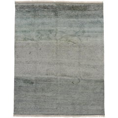 New Contemporary Moroccan Rug with Coastal Color Field Style