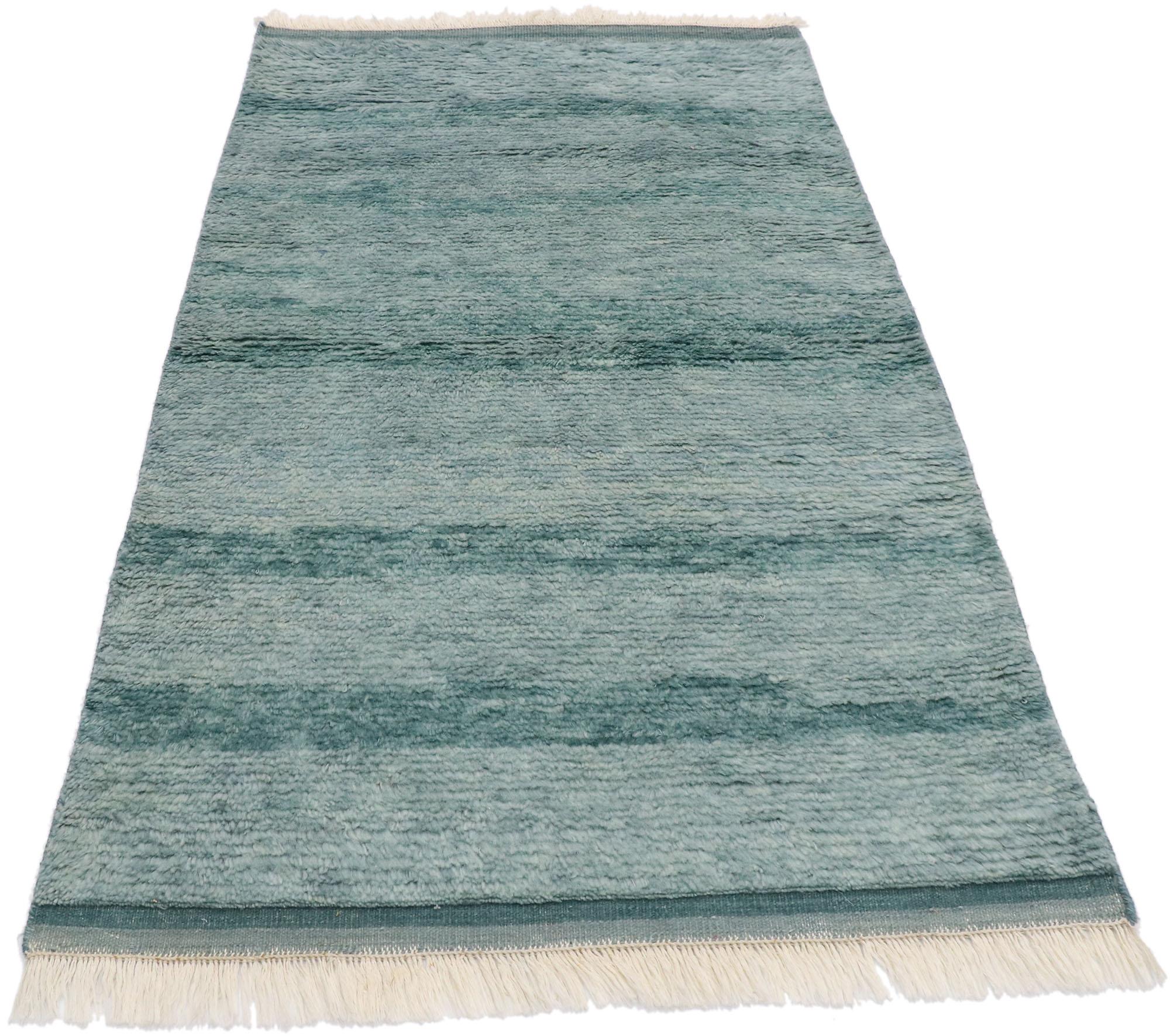 Hand-Knotted New Contemporary Moroccan Style Rug with Modern Expressionist Design For Sale