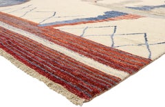 Contemporary Moroccan Rug with Abstract Style Inspired by Ad Reinhardt
