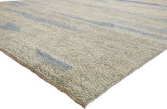 New Contemporary Moroccan Rug with Relaxed Coastal Beach Vibes and Modern Style