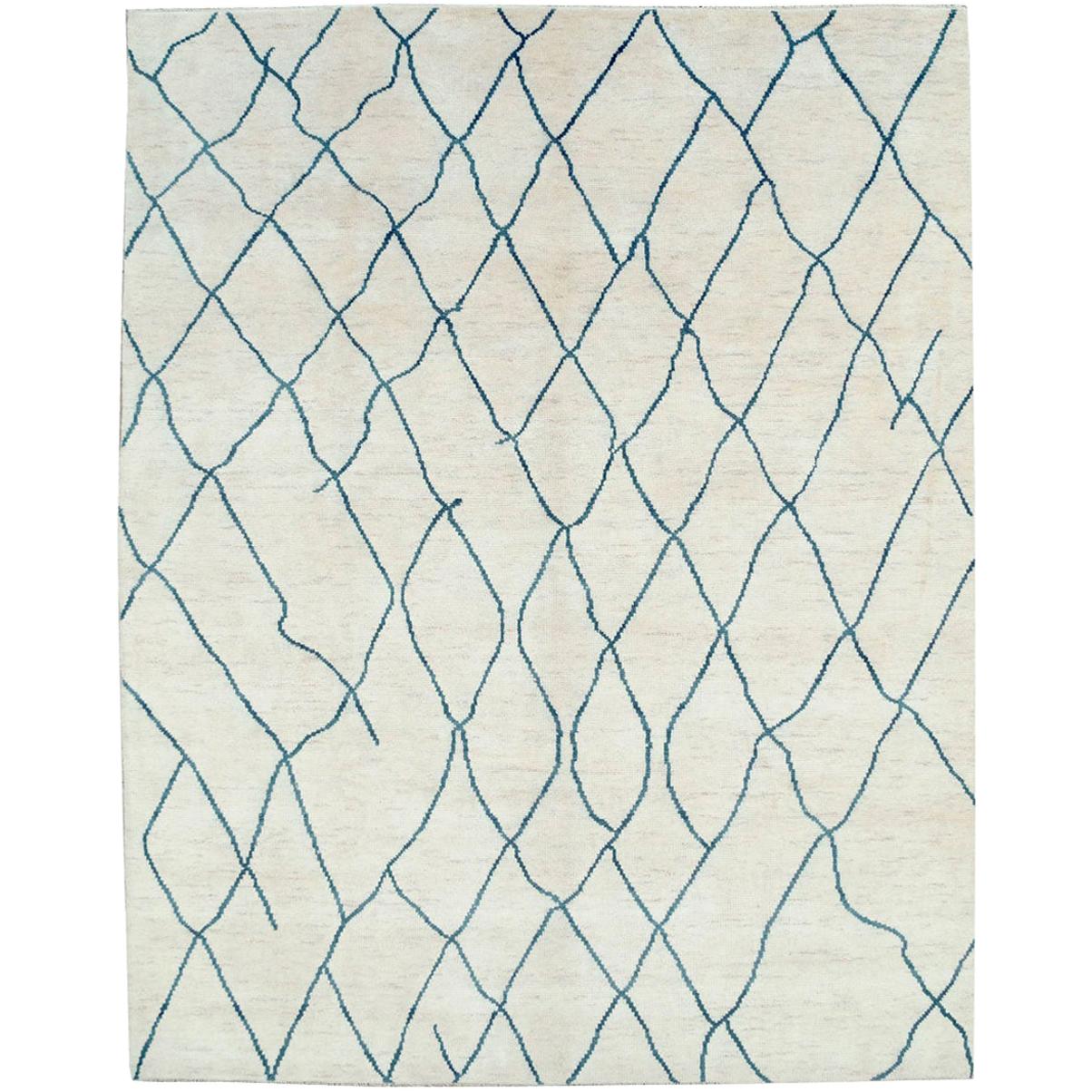 Picture of New Contemporary Large Moroccan Area Rug with Modernist Style For Sale ...