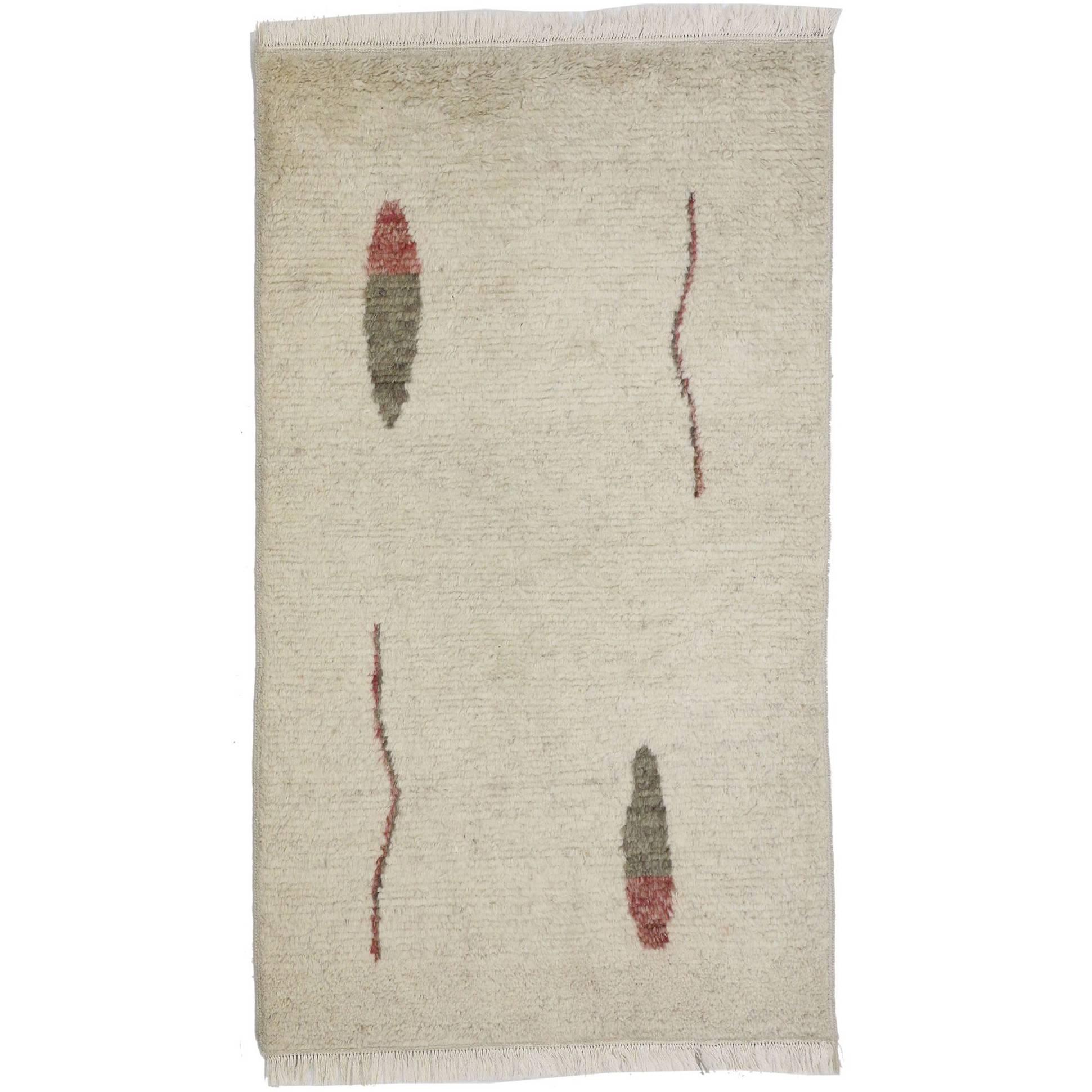 Bauhaus Moroccan Style Rug with Alexander Calder Style and Abstract Art Design