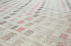 Tappeto geometrico tribale in stile marocchino contemporaneo