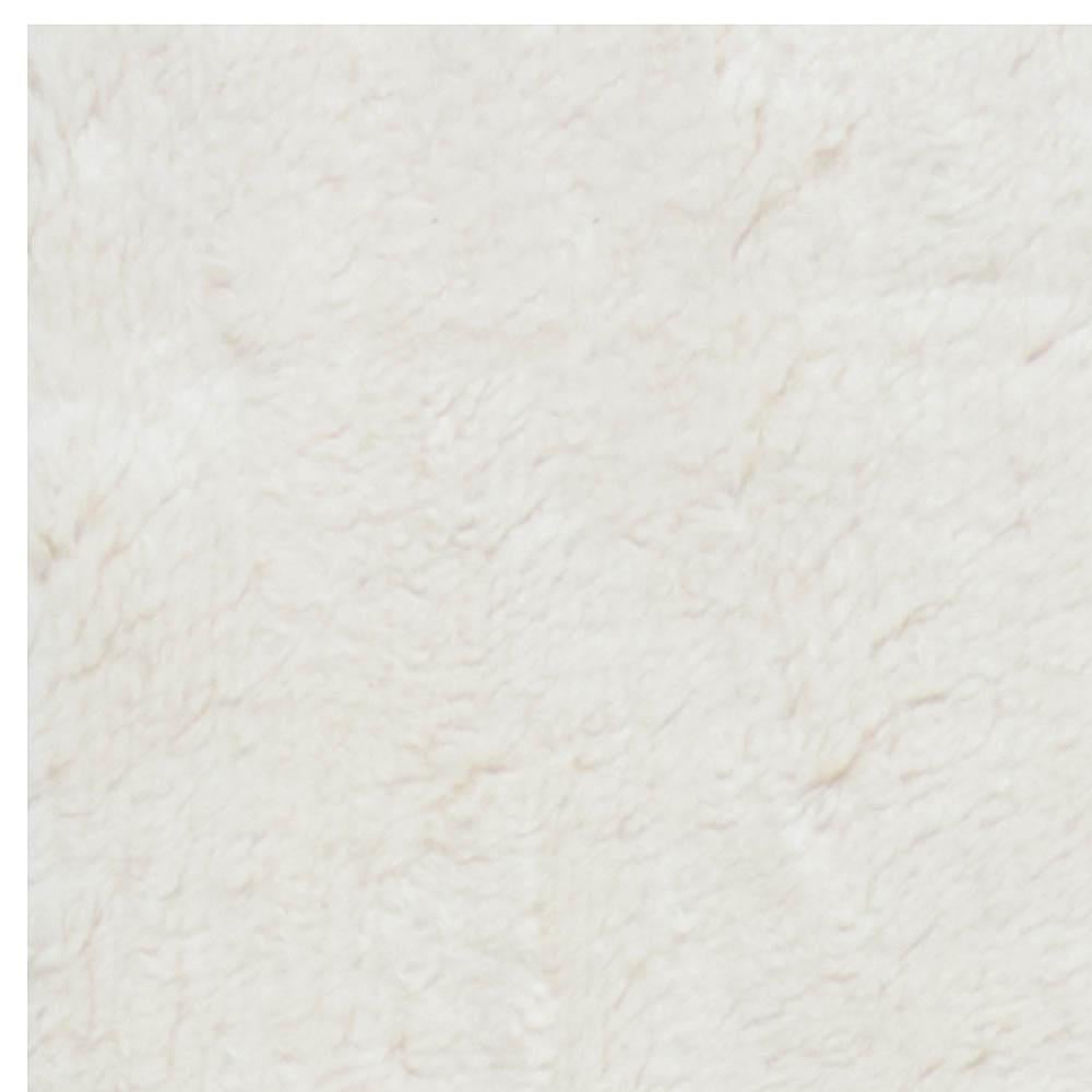 Modern Contemporary Moroccan Style White Handmade Wool Rug by Doris Leslie Blau For Sale