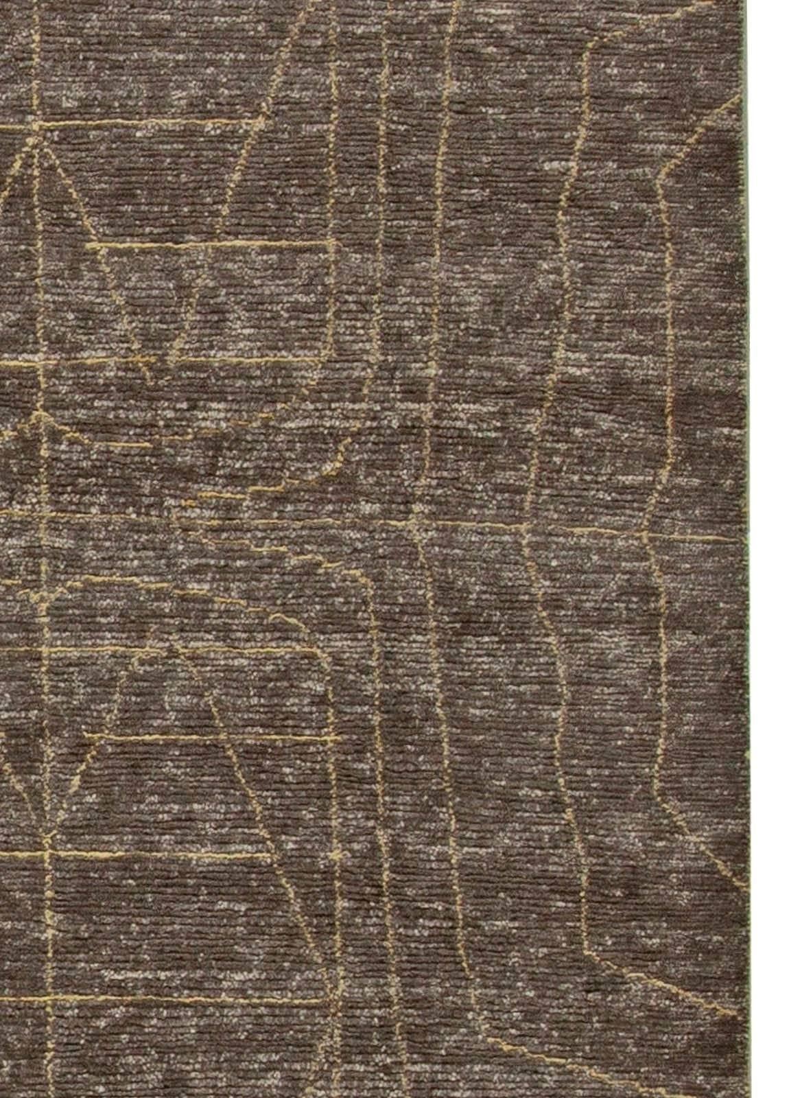Zeitgenössischer marokkanischer handgefertigter Wollteppich im Stammesdesign von Doris Leslie Blau (Handgeknüpft) im Angebot