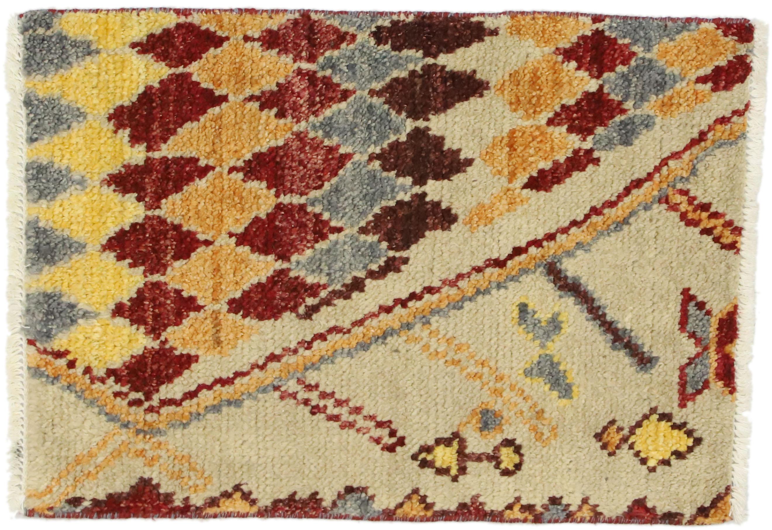 Zeitgenössischer marokkanischer Wagireh-Teppich (Wolle) im Angebot