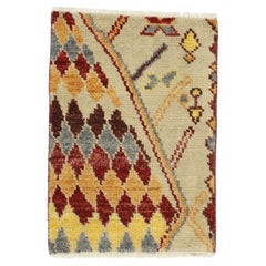 Contemporary Moroccan Wagireh Rug