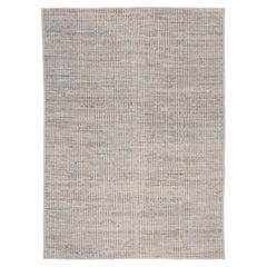 Contemporary Moroccan White and Light Blue-Grey Rug by Alberto Levi Gallery