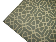 Moroccan Mosaic Design Rug Hand Knotted Wool and Silk Djoharian Collection