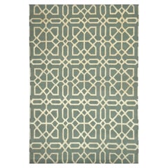Contemporary Mosaic Design Rug Hand Knotted Wool and Silk Djoharian Collection