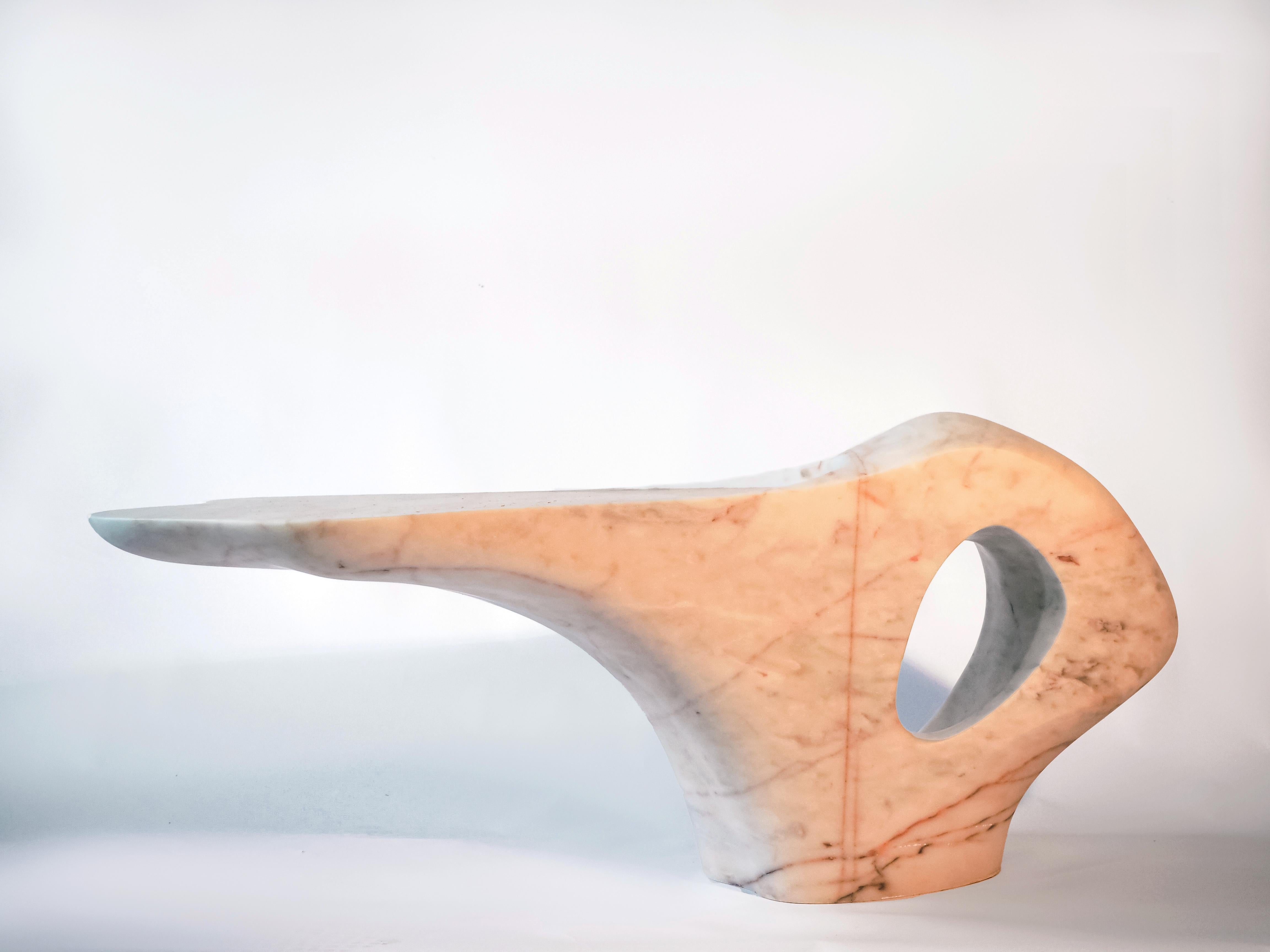 Hand-Carved Contemporary Mound Low tableby tom jablin For Sale