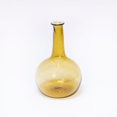 Contemporary Mouth Blown Moroccan Carafe - Ochre
