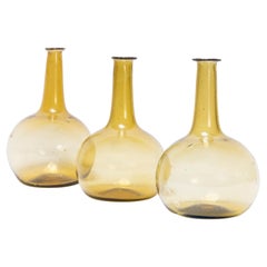 Contemporary Mouth Blown Moroccan Carafe - Ochre