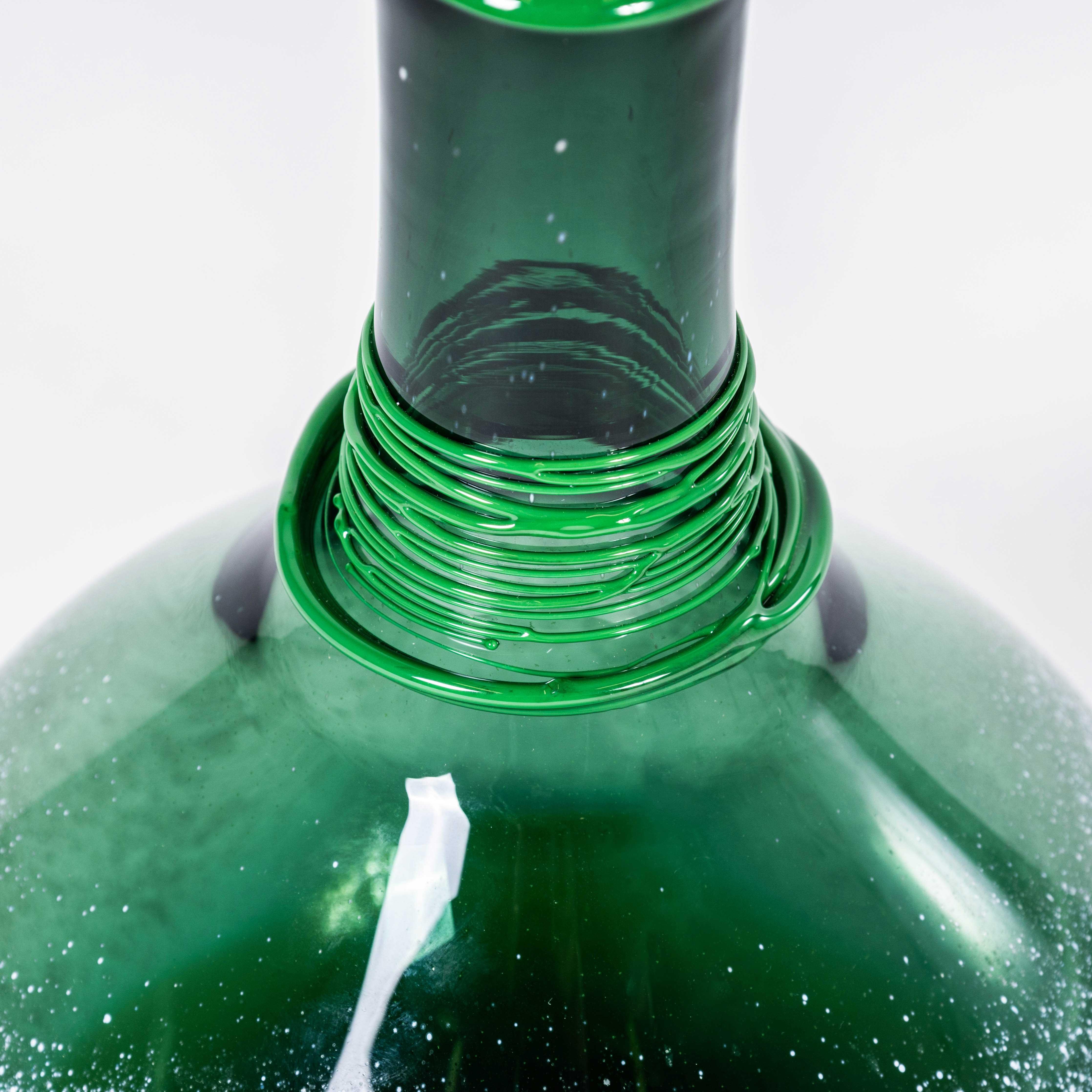 Glass Contemporary Mouthblown Vessel Low Water - Jahday Ford For Sale