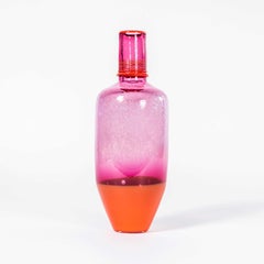 Contemporary Mouthblown Vessel Tall Fire - Jahday Ford