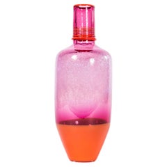 Contemporary Mouthblown Vessel Tall Fire - Jahday Ford