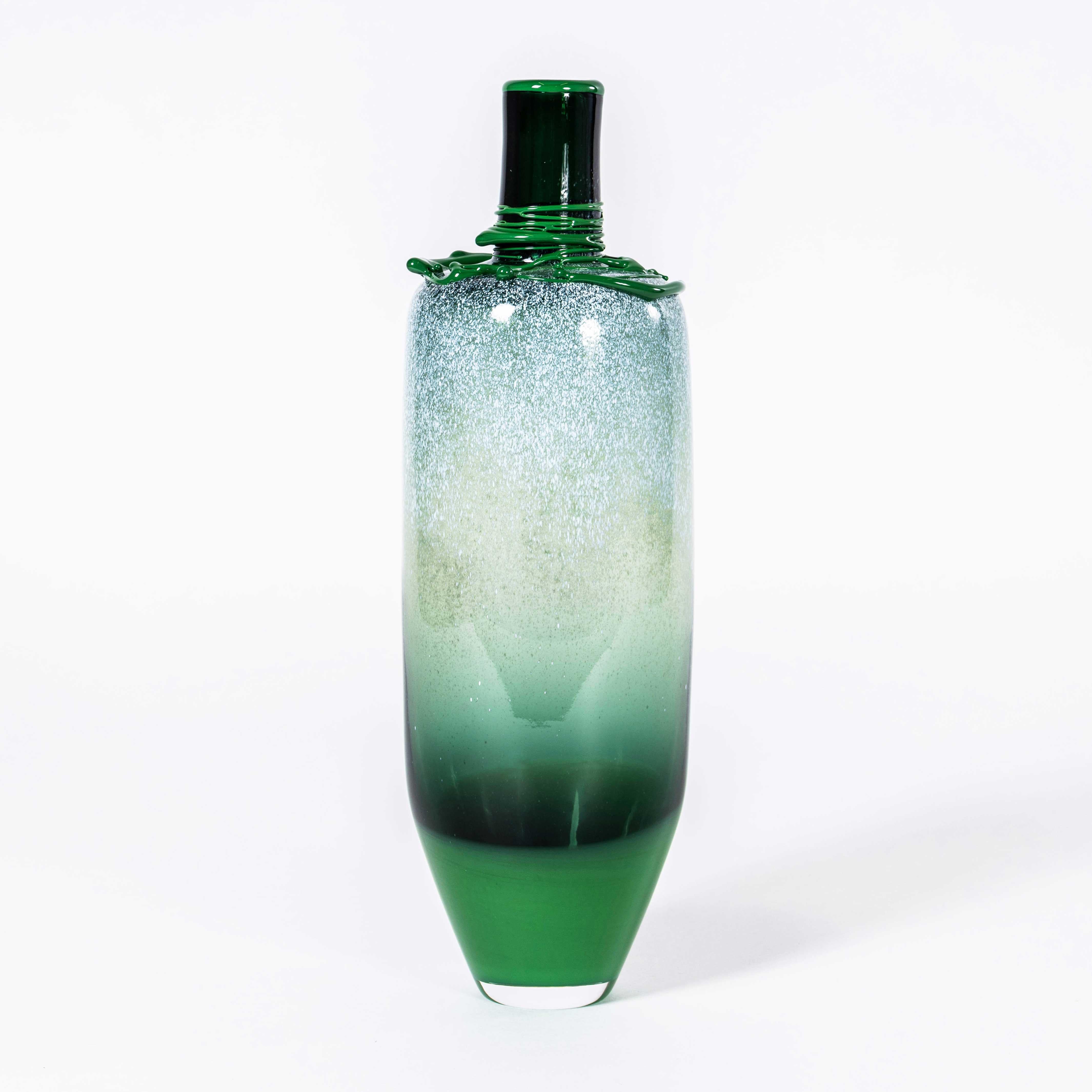 Contemporary Mouthblown Vessel Tall Water - Jahday Ford