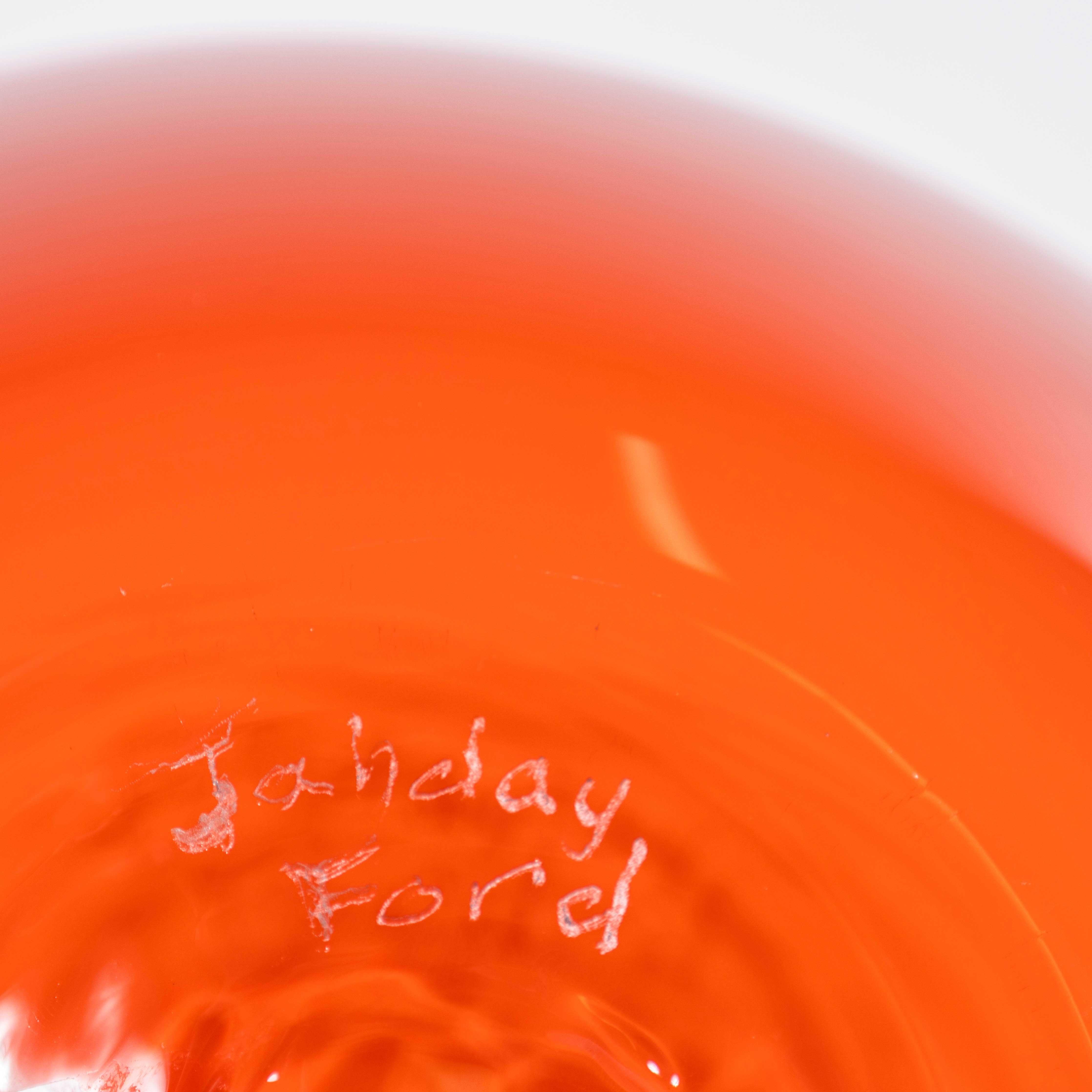 Contemporary Mouthblown Vessel Wide Fire - Jahday Ford im Angebot 2