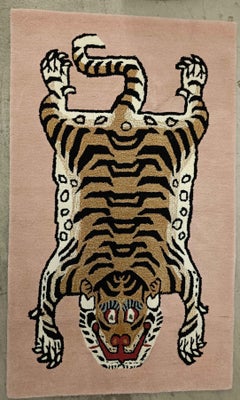 Contemporary Mughal Tiger design wool Rug Home décor Interior design Carpets