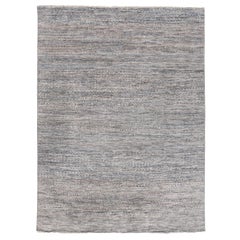 Contemporary Multi-Color Gabbeh with Silver and Blue