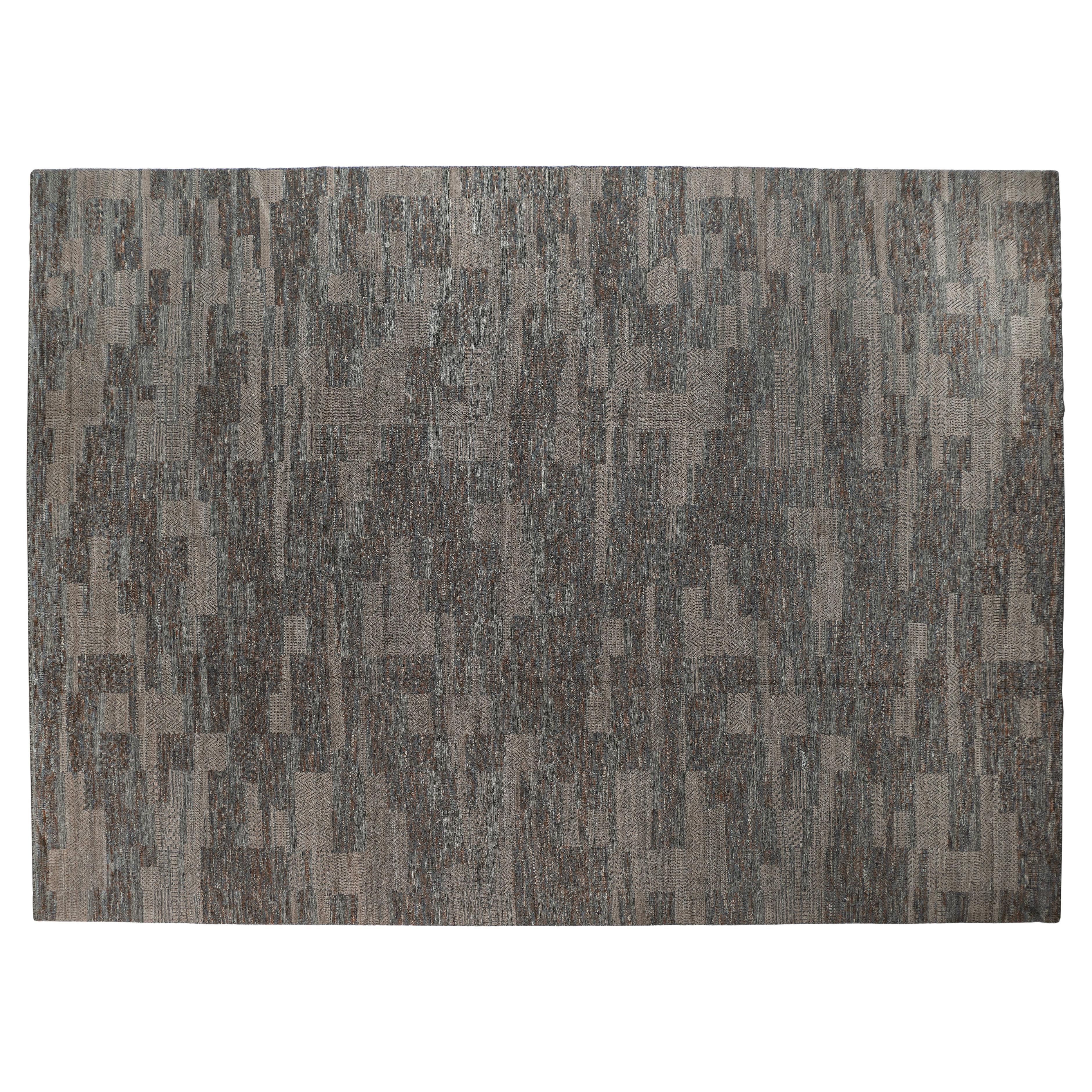 Tappeto contemporaneo con design patchwork multicolore