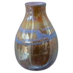 Contemporary Multicolour Blown Glass Ceramic-Look Vase