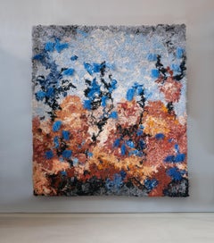 Contemporary multicolour Blue Moon Land tapestry Alfie Furry Friends