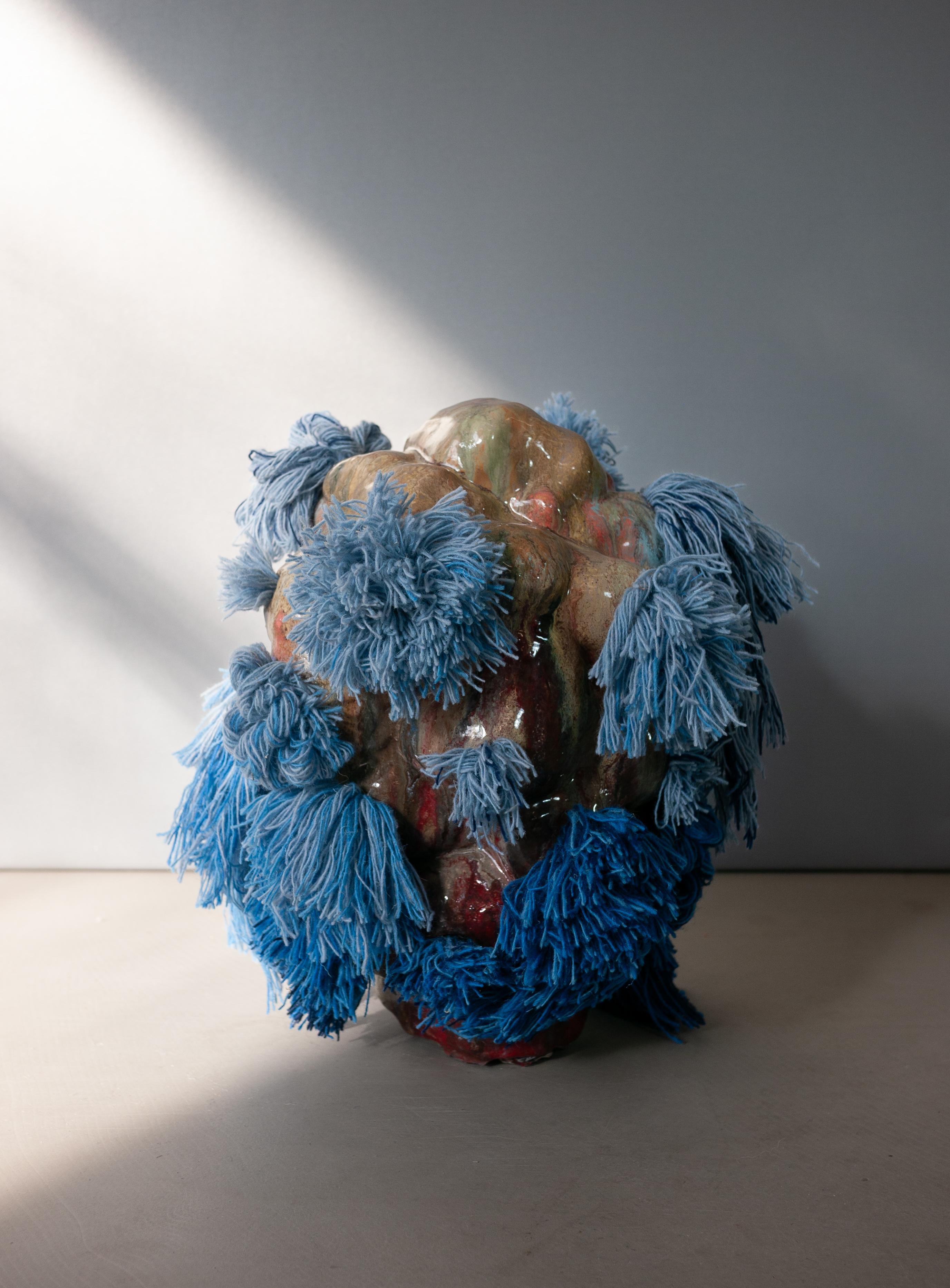 Contemporary multicolour ceramic Moon Rock Alfie Furry Friends For Sale 6