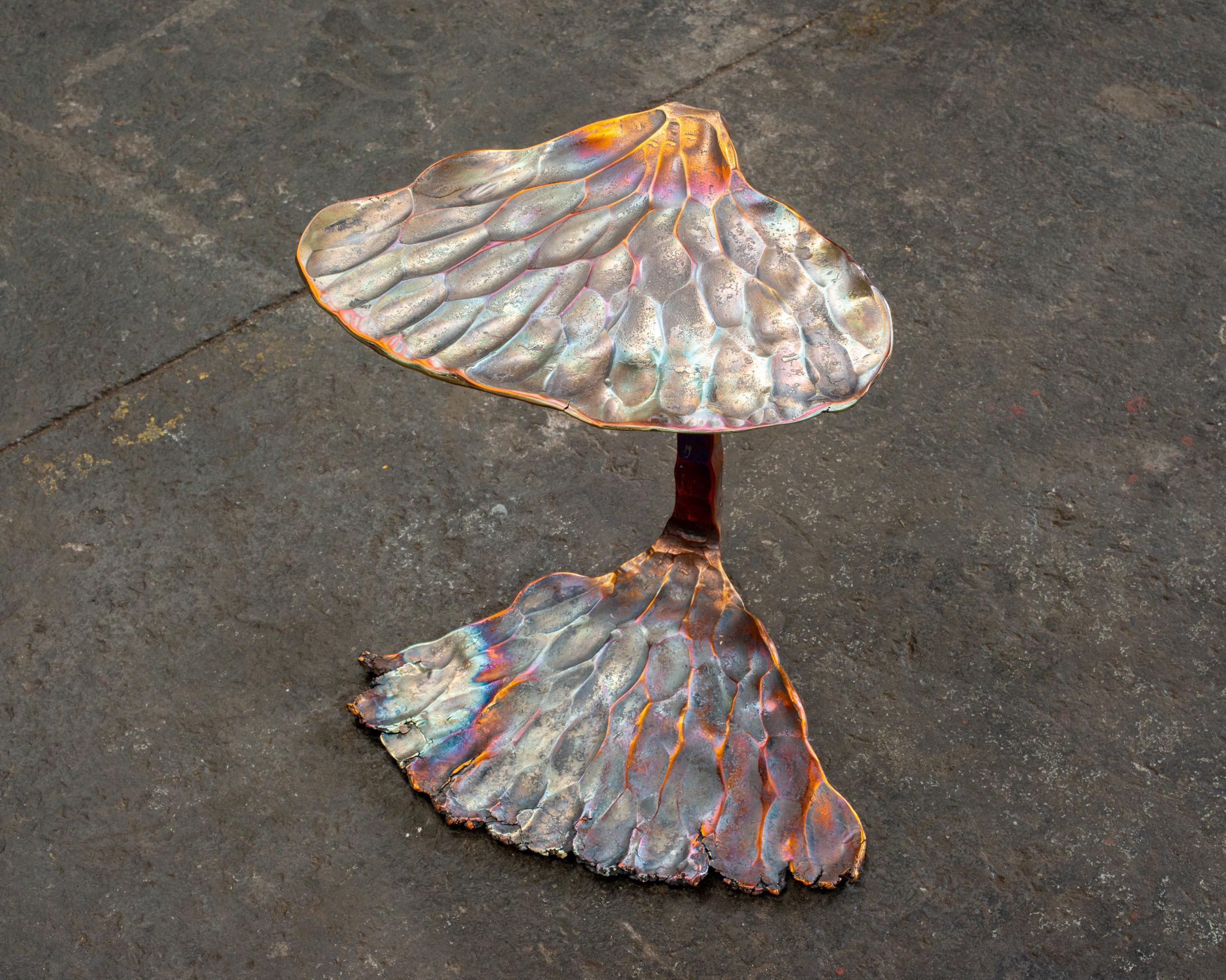 Contemporary mehrfarbig Bronze Hocker aus geschmiedetem Aluminium von Conrad Hicks im Angebot 5
