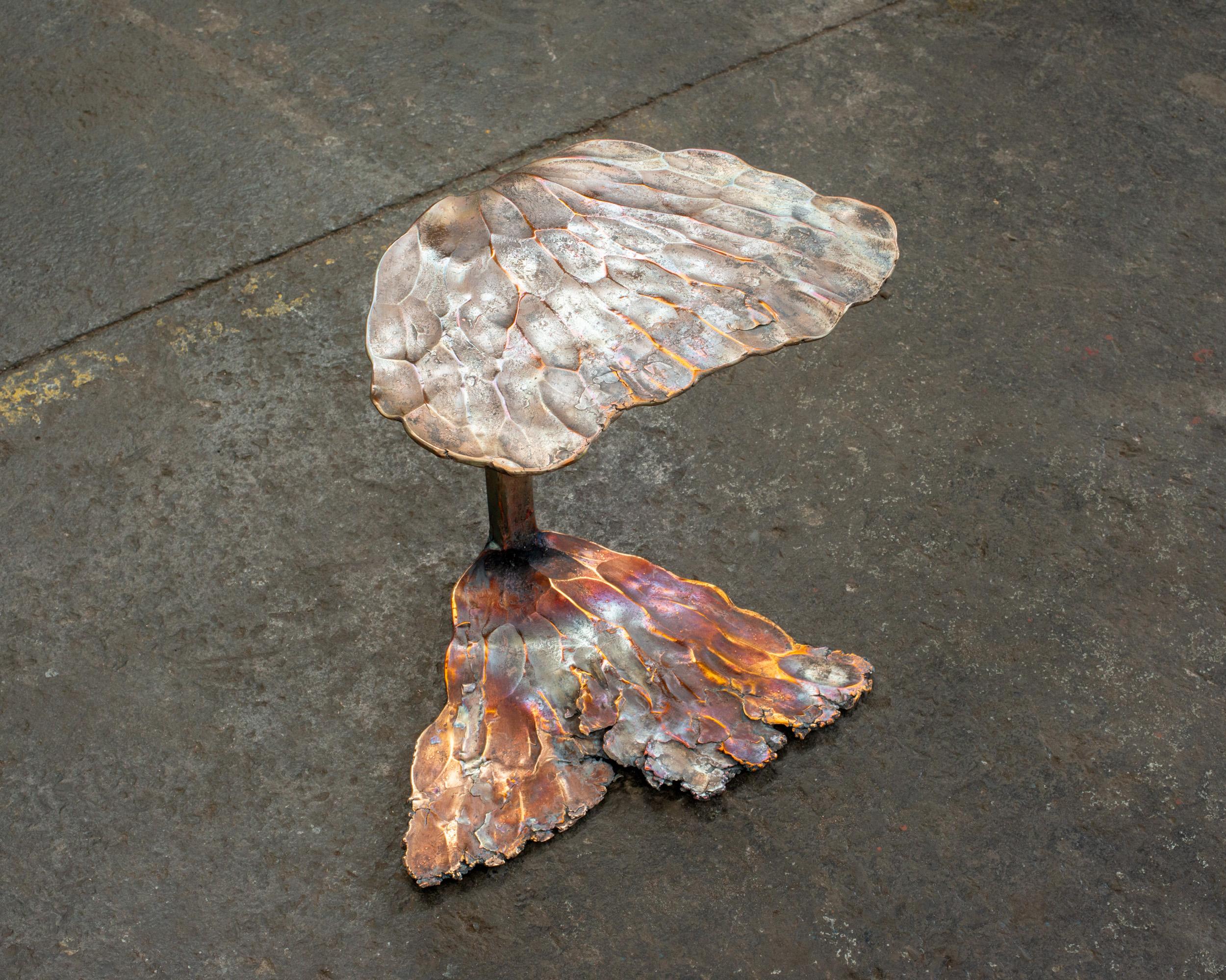 Contemporary mehrfarbig Bronze Hocker aus geschmiedetem Aluminium von Conrad Hicks im Angebot 9