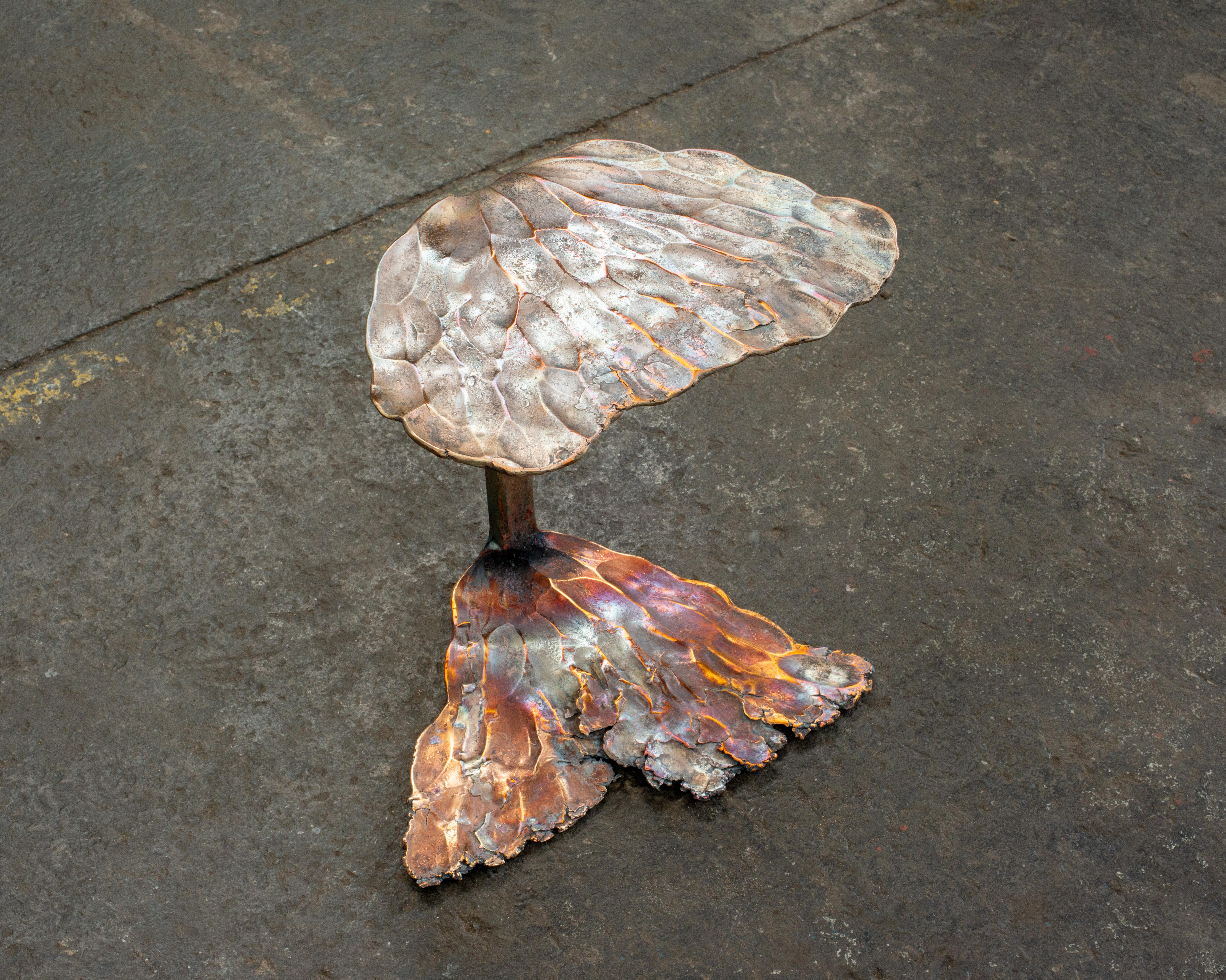 Contemporary multicolour Forged aluminium bronze Stool by Conrad Hicks For Sale 11