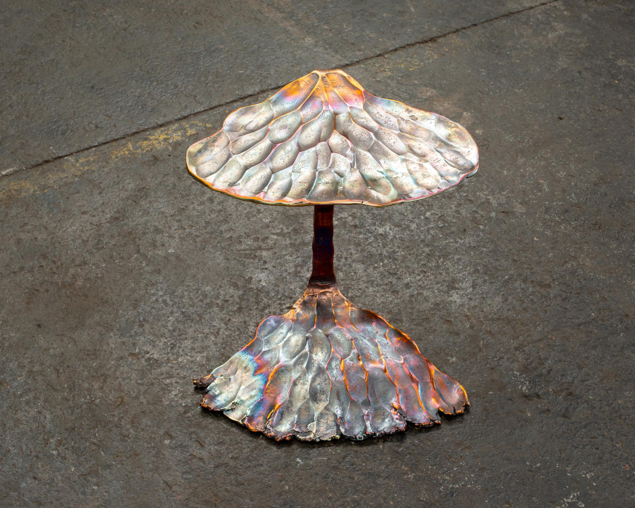 Contemporary mehrfarbig Bronze Hocker aus geschmiedetem Aluminium von Conrad Hicks im Angebot 3