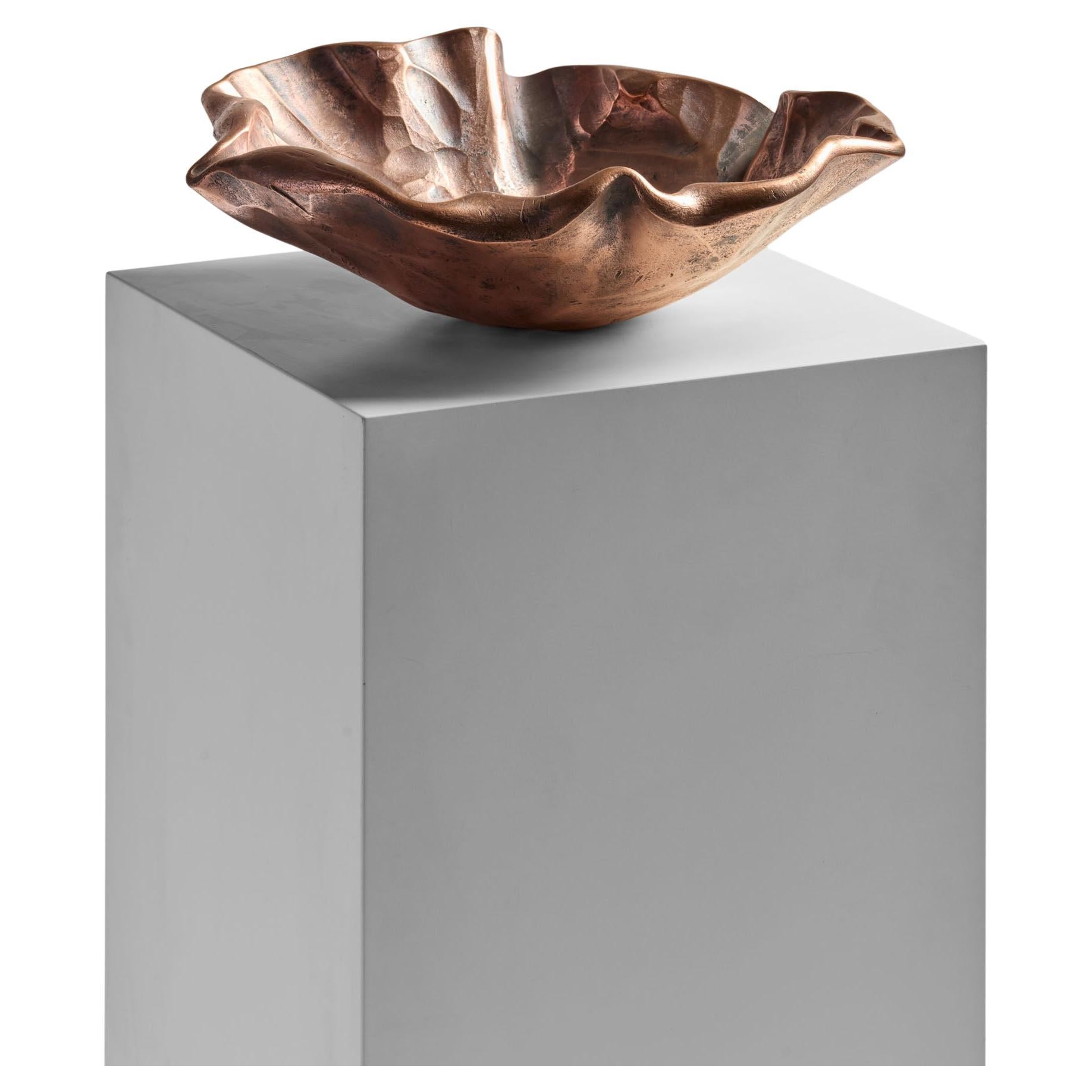 Contemporary multicolour Forged Copper Bowl, 2025 by Conrad Hicks For Sale