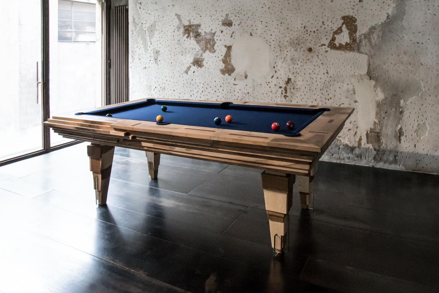 Contemporary Multifunctional Billiard or Game Table, Cocktail Table and Paravent In New Condition For Sale In Berlin, DE