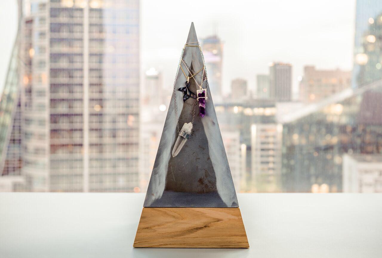 THE PYRAMID is the minimalistic, multifunctional object that can be rearranged into 3 different sculptural forms.
It was originally designed by Tomasz Danielec, Baker Street Boys' co-founder and designer, for the Christmas Exhibition on the request
