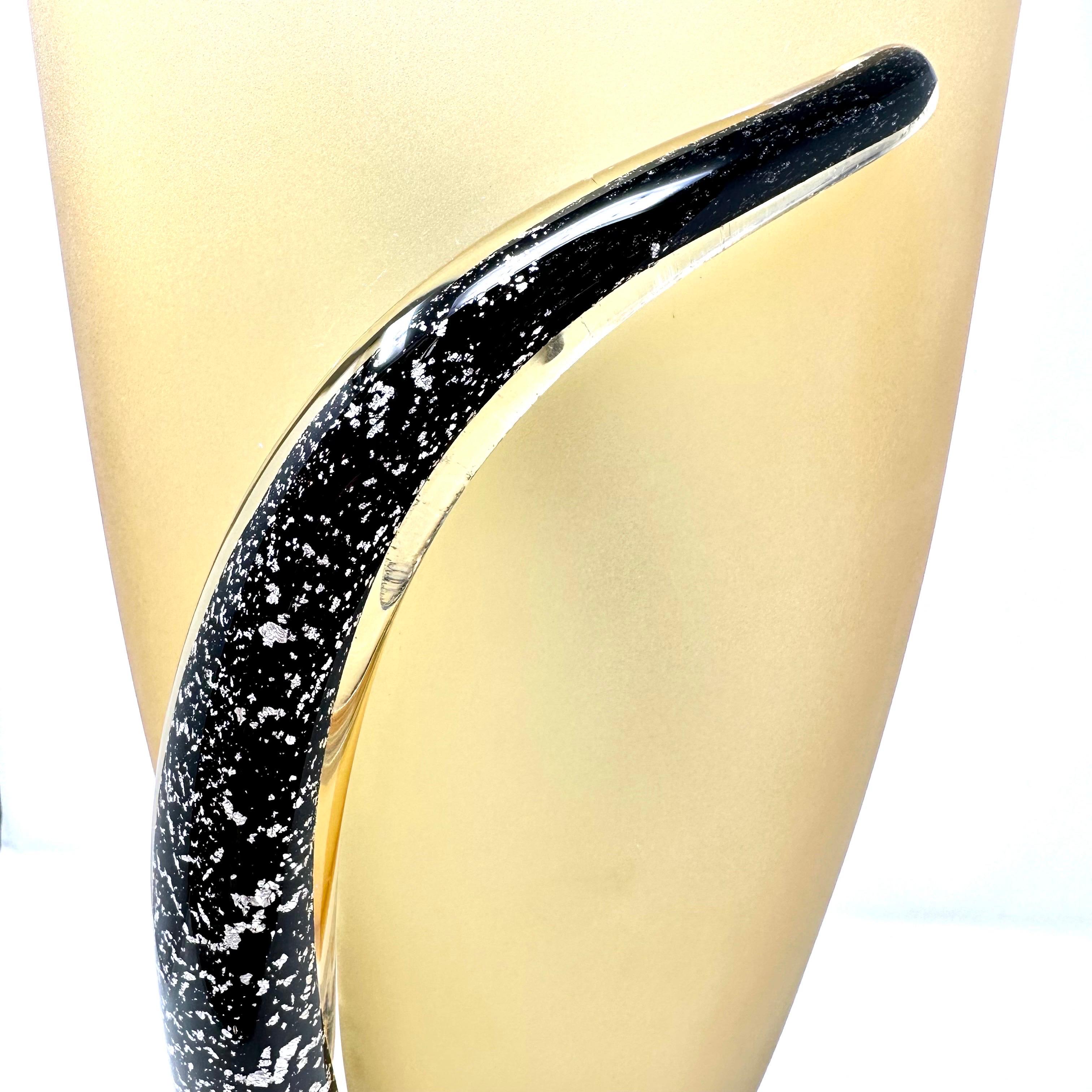 Contemporary Murano Art Glass Vase by Marino Santi For Sale 8