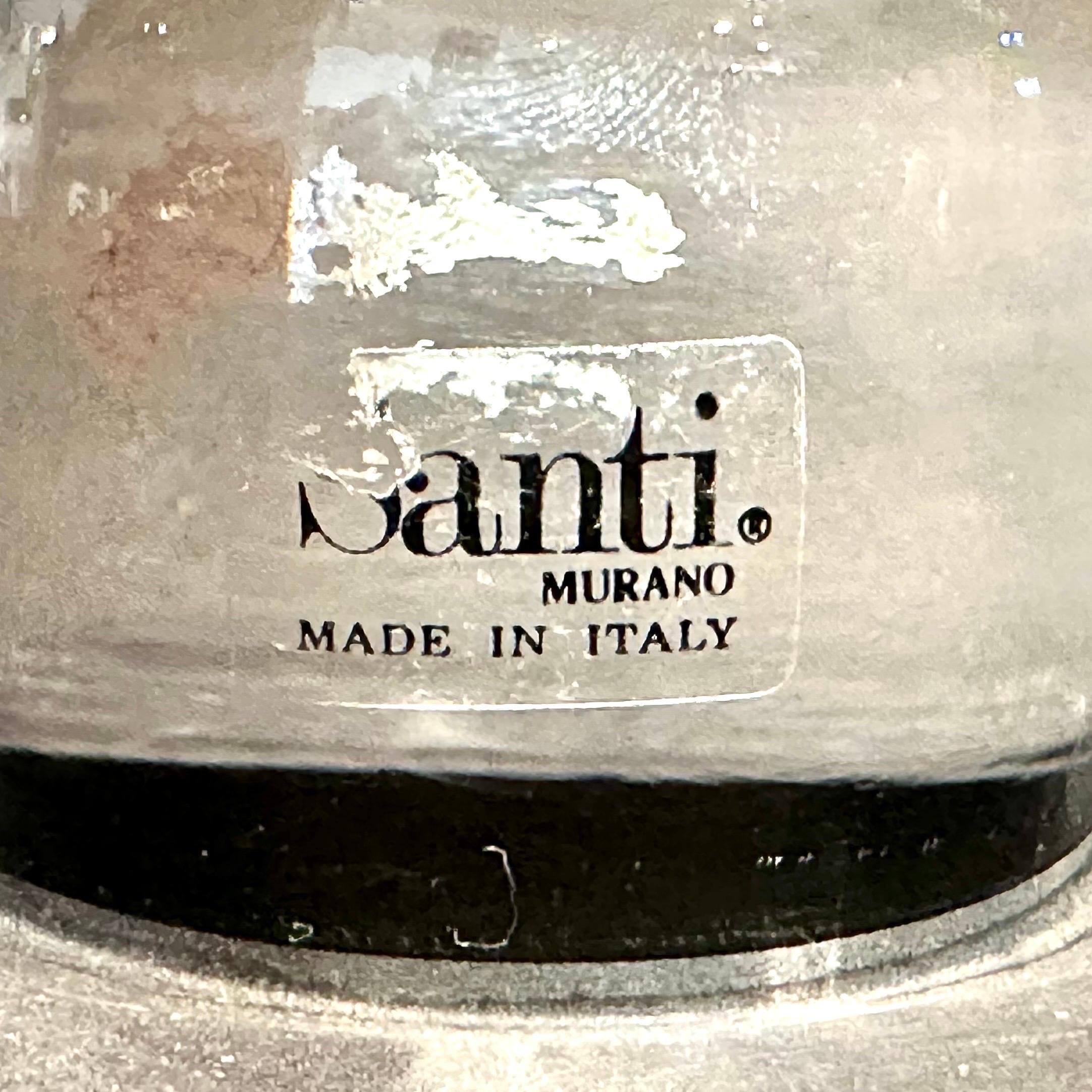 Contemporary Murano Art Glass Vase by Marino Santi 9